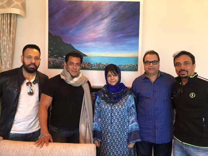 Bollywood actor Salman Khan meets CM Mehbooba